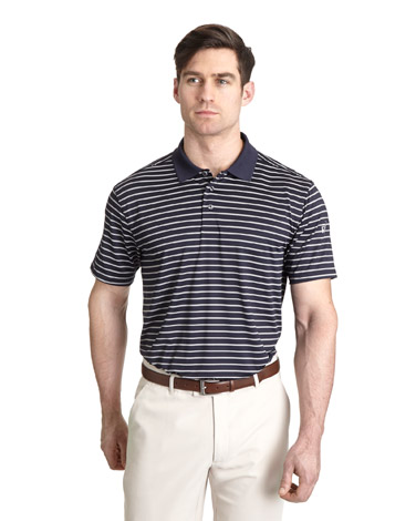 Pdraig Harrington Double Pinstripe Polo (SPF 50)